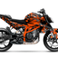 KTM Duke 125 Graphics Kit - Prism Edition