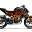 KTM Duke 125 Graphics Kit - Smiley Edition