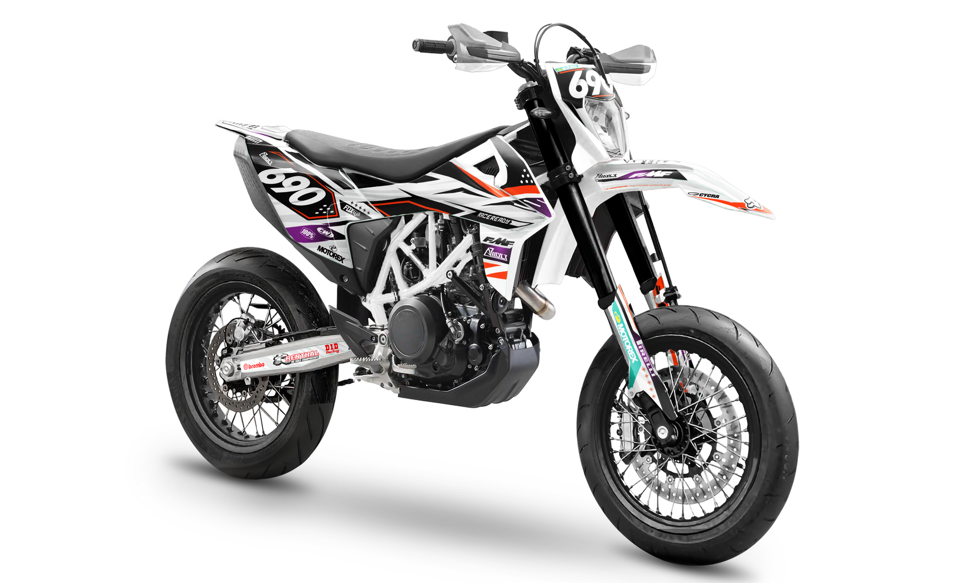 HOT Ktm Exc Fmf 690 Smc R Graphics Kit Suitable For KTM 690