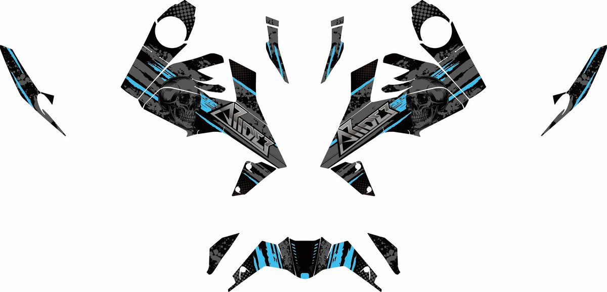 Dekor passend für KTM Duke 125 - Skull Edition - Arider