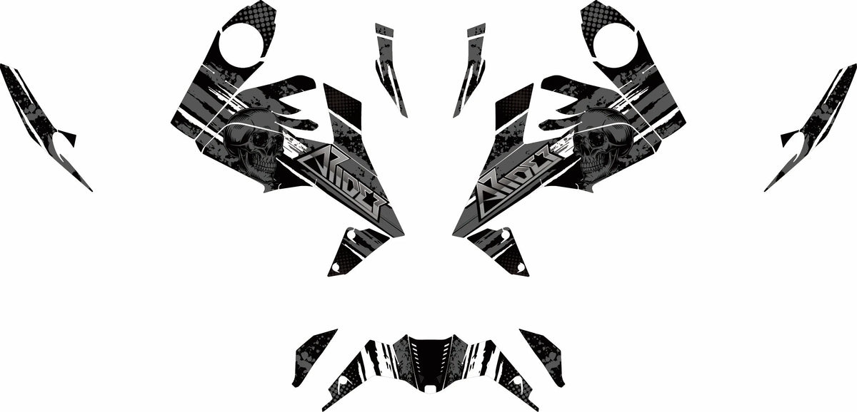 Dekor passend für KTM Duke 125 - Skull Edition - Arider