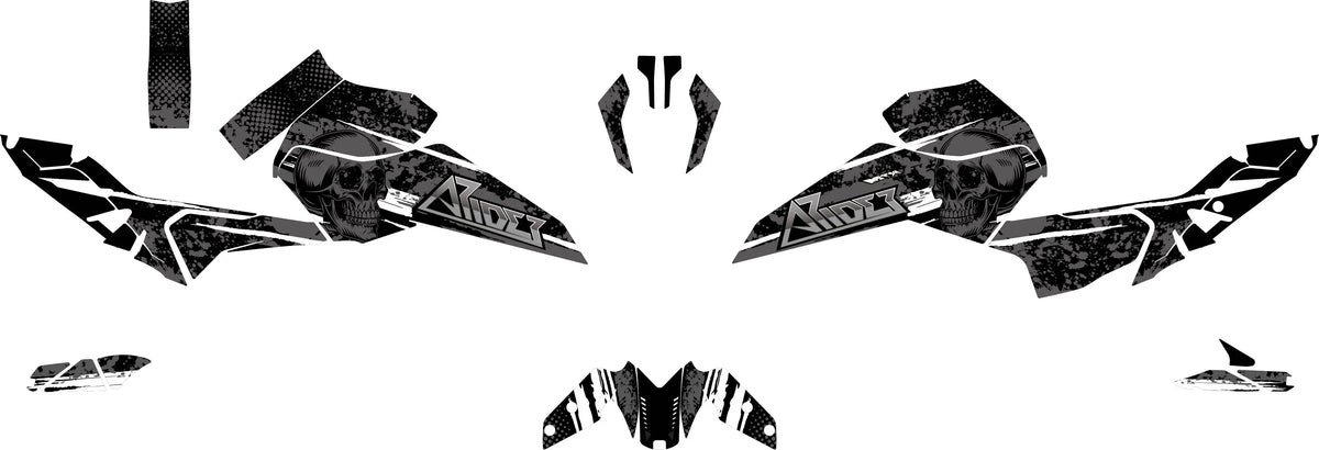 Dekor passend für KTM Duke 125 - Skull Edition - Arider