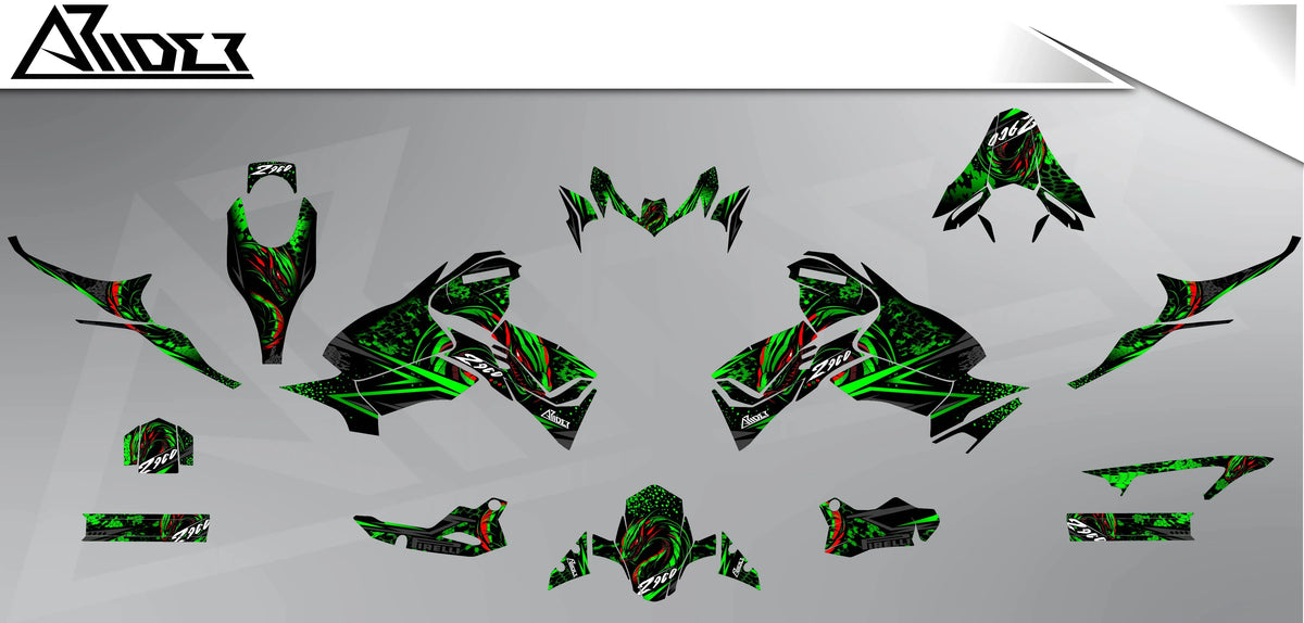 Graphics kits fit for Kawasaki Z900 - Stickers | Arider