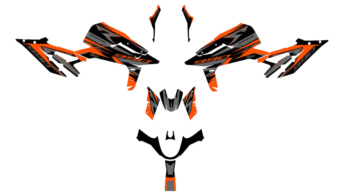 Dekor passend für KTM Duke 990 - Racing Edition - Arider