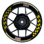 Felgenaufkleber Liqui Moly Motiv GRID schwarz Wheelsticker Premium gelb