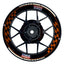 Felgenaufkleber Liqui Moly Motiv GRID schwarz Wheelsticker Premium orange