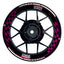 Felgenaufkleber Liqui Moly Motiv GRID schwarz Wheelsticker Premium pink