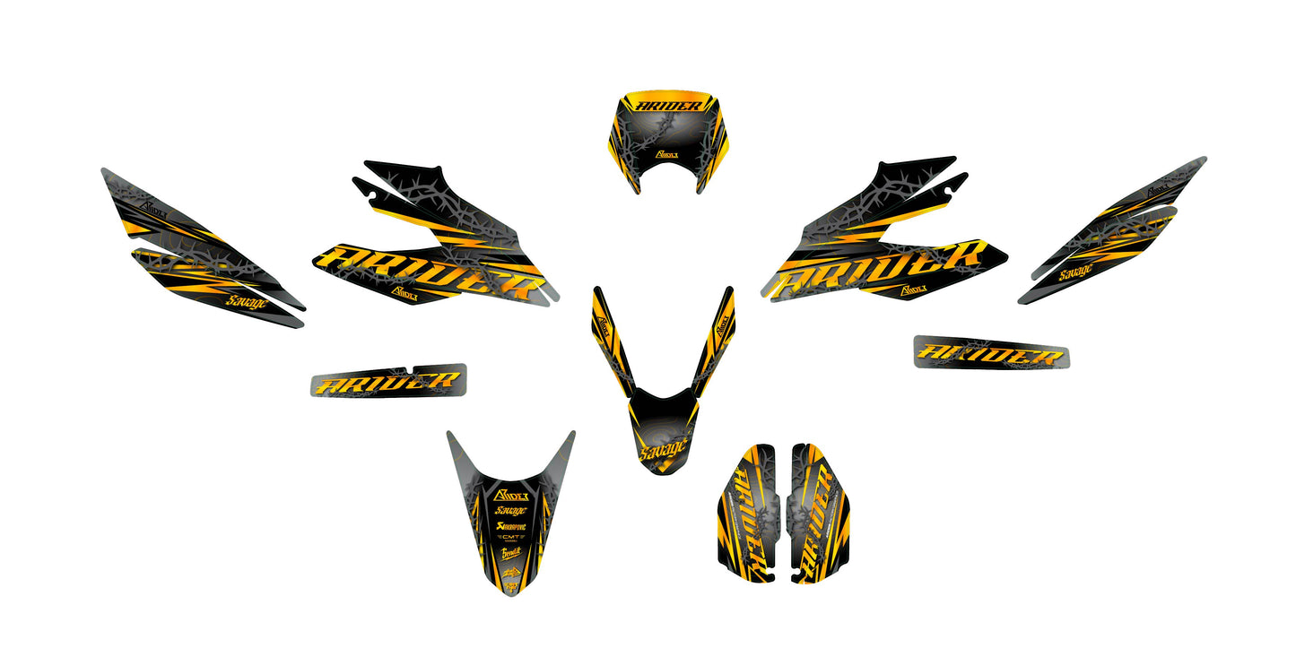 Kit déco adapté pour Malaguti XSM 125 - Édition Razor