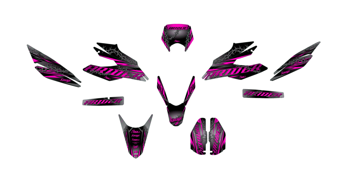 Kit déco adapté pour Malaguti XSM 125 - Édition Razor