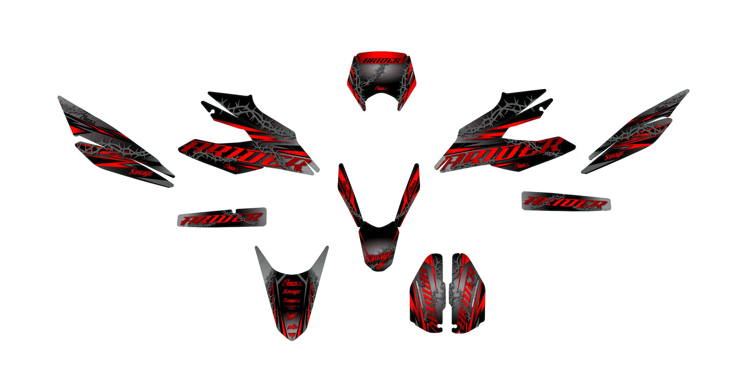 Kit déco adapté pour Malaguti XSM 125 - Édition Razor