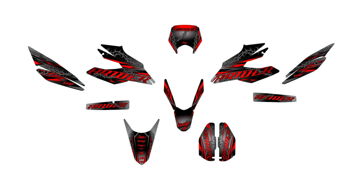 Dekor passend für Malaguti XSM 125 - Razor Edition - Arider