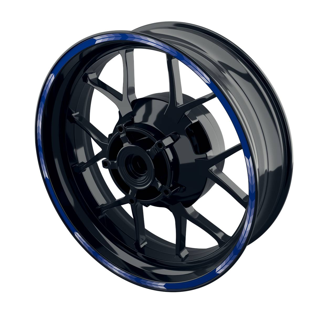 Felgenrandaufkleber Arrow blau