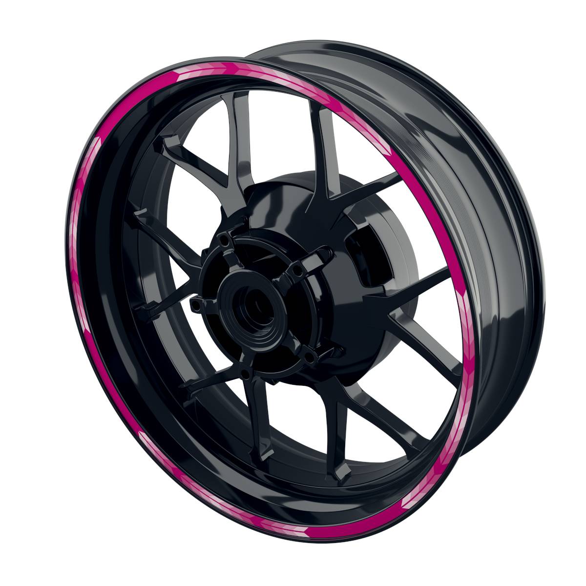 Felgenrandaufkleber Arrow pink