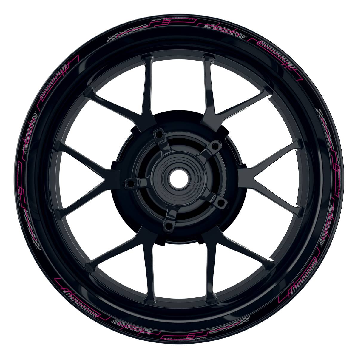Astro schwarz pink Frontansicht