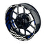 Felgenaufkleber RACE schwarz Wheelsticker Premium blau