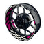Felgenaufkleber RACE schwarz Wheelsticker Premium pink