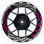 Felgenaufkleber RACE schwarz Wheelsticker Premium pink