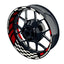 Felgenaufkleber RACE schwarz Wheelsticker Premium rot