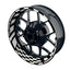 Felgenaufkleber RACE schwarz Wheelsticker Premium weiss