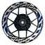 Felgenaufkleber RACE weiss Wheelsticker Premium blau