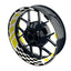 Felgenaufkleber RACE weiss Wheelsticker Premium gelb