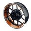 Felgenaufkleber RACING V4 Premium geteilt orange
