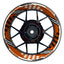 Felgenaufkleber RACING V4 Premium geteilt orange