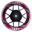 Felgenaufkleber RACING V4 Premium geteilt pink
