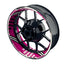 Felgenaufkleber RACING V4 Premium geteilt pink