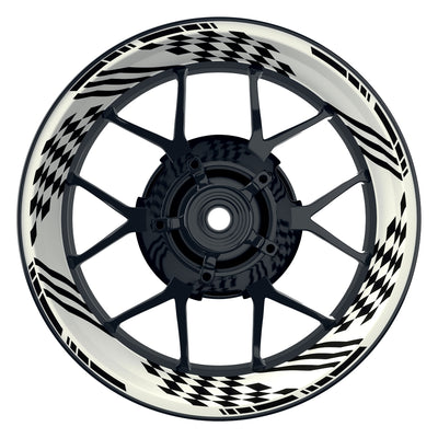 Felgenaufkleber Racing V4 Wheelsticker Premium weiss