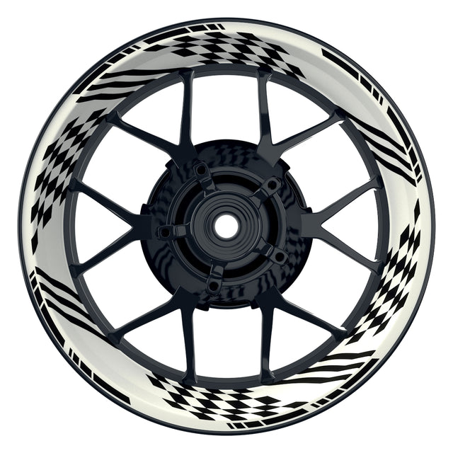Felgenaufkleber Racing V4 Wheelsticker Premium weiss