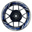 Felgenaufkleber RACING V5 Premium geteilt blau