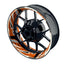 Felgenaufkleber RACING V5 Premium geteilt orange