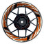 Felgenaufkleber RACING V5 Premium geteilt orange