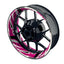 Felgenaufkleber RACING V5 Premium geteilt pink