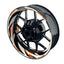 Felgenaufkleber RACING V6 Premium geteilt orange