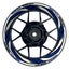 Felgenaufkleber RACING V7 Premium geteilt blau