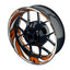 Felgenaufkleber RACING V7 Premium geteilt orange