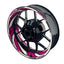 Felgenaufkleber RACING V7 Premium geteilt pink