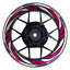 Felgenaufkleber RACING V7 Premium geteilt pink