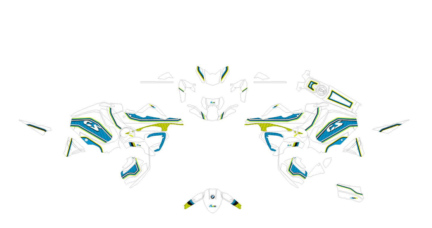 BMW R1200 | R1250 GS Adventure Kit de pegatinas - Edición Icono