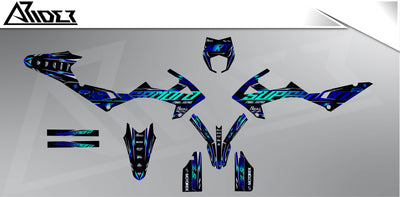 Graphics Kit suitable for Rieju MRT 50 / 125 - Glitch Edition