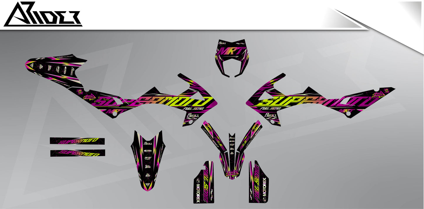 Graphics Kit suitable for Rieju MRT 50 / 125 - Glitch Edition