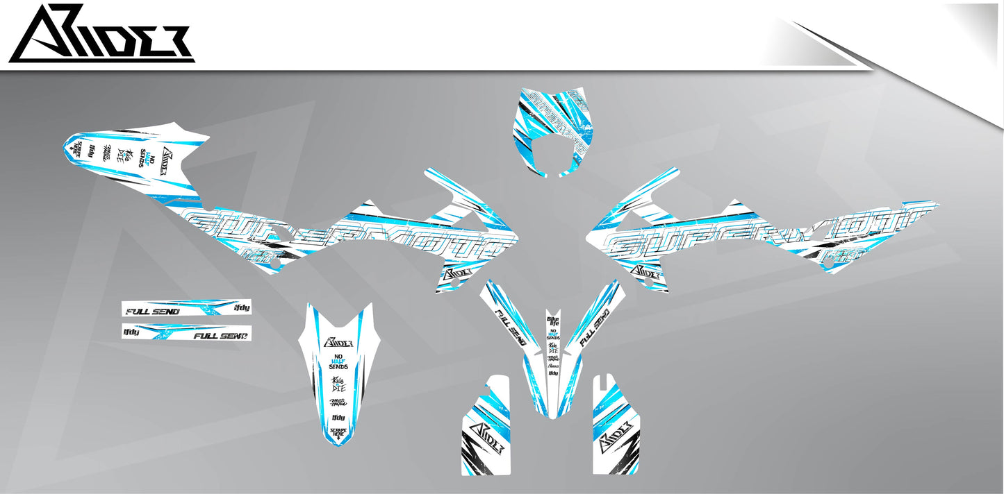 Graphics Kit suitable for Rieju MRT 50 / 125 - Distort Edition