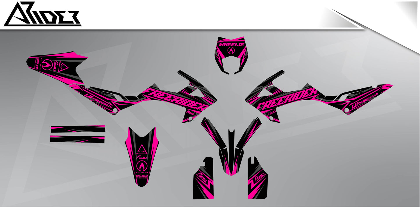 Graphics Kit suitable for Rieju MRT 50 / 125 - FreeriderV1 Edition