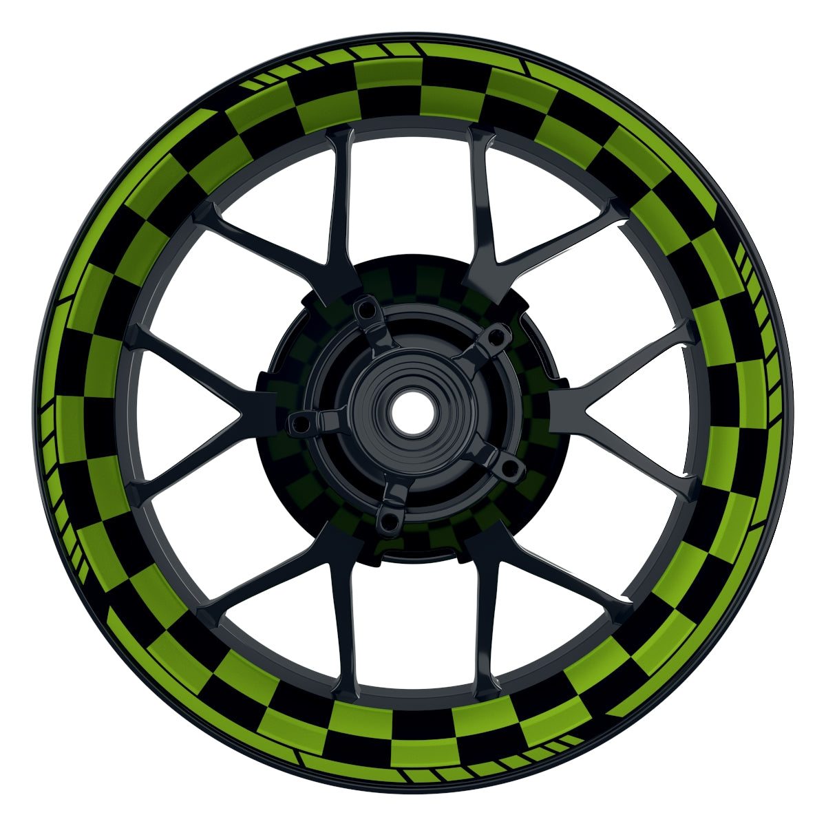 Felgenaufkleber Racingflagg DESIGN1 Premium B grün