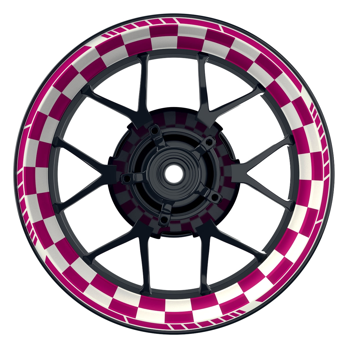 Felgenaufkleber Racingflagg DESIGN1 Premium W pink