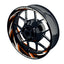 Felgenaufkleber Razor schwarz neutral Wheelsticker Premium orange