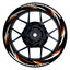 Felgenaufkleber Razor schwarz neutral Wheelsticker Premium orange