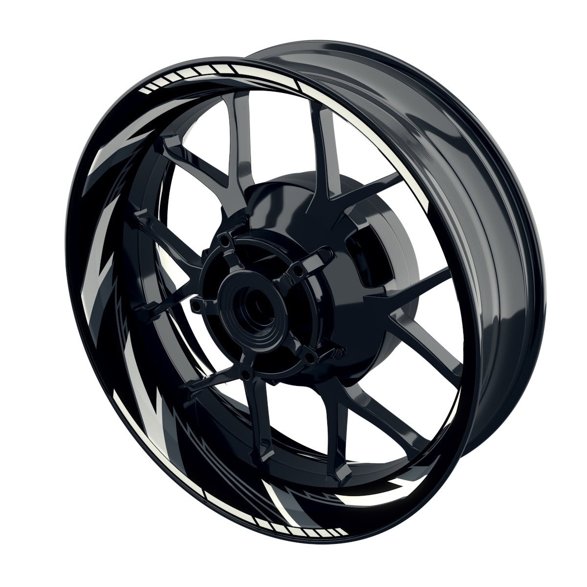 Felgenaufkleber Razor schwarz neutral Wheelsticker Premium weiss